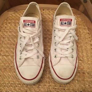 Converse All Star White - Worn Once 6.5(M) 8.5(W)